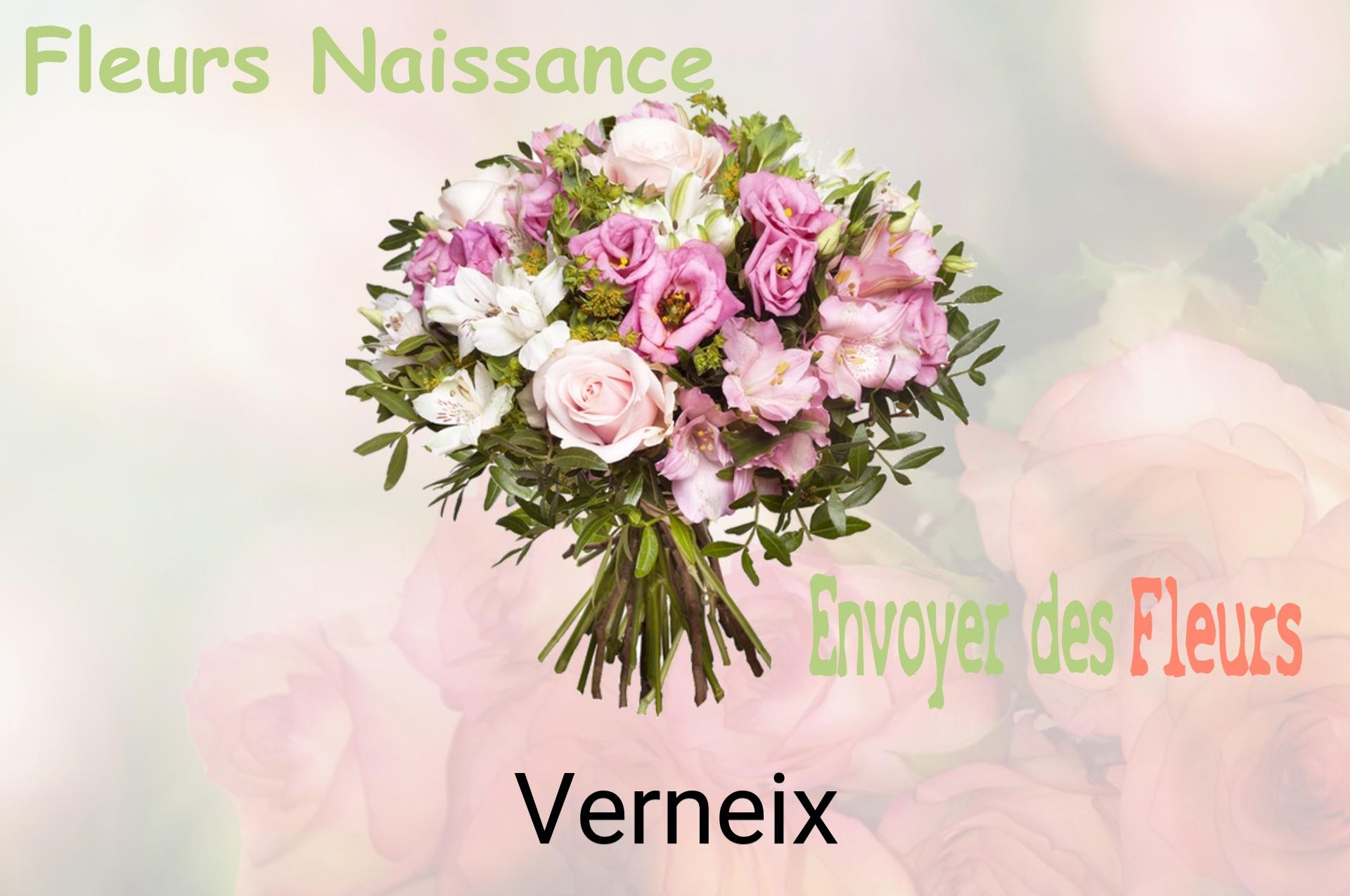 Bouquet de fleurs de naissance livré à Verneix